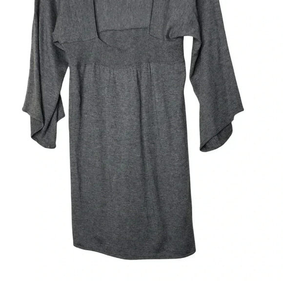 Joie Cashmere Blend Flare 3/4 Sleeve Lightweight Grey Sleeve Dress Size Large - Picture 4 of 5